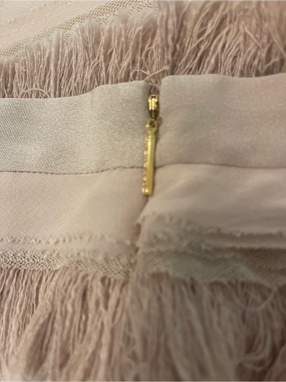 Tory Burch Silk Sand Fringe Tiered Mini Skirt - Picture 5 of 10